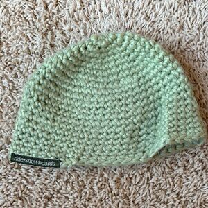 Vintage 90s Ride Snowboards Beanie - Crochet Knit - Gorpcore Skater Y2K